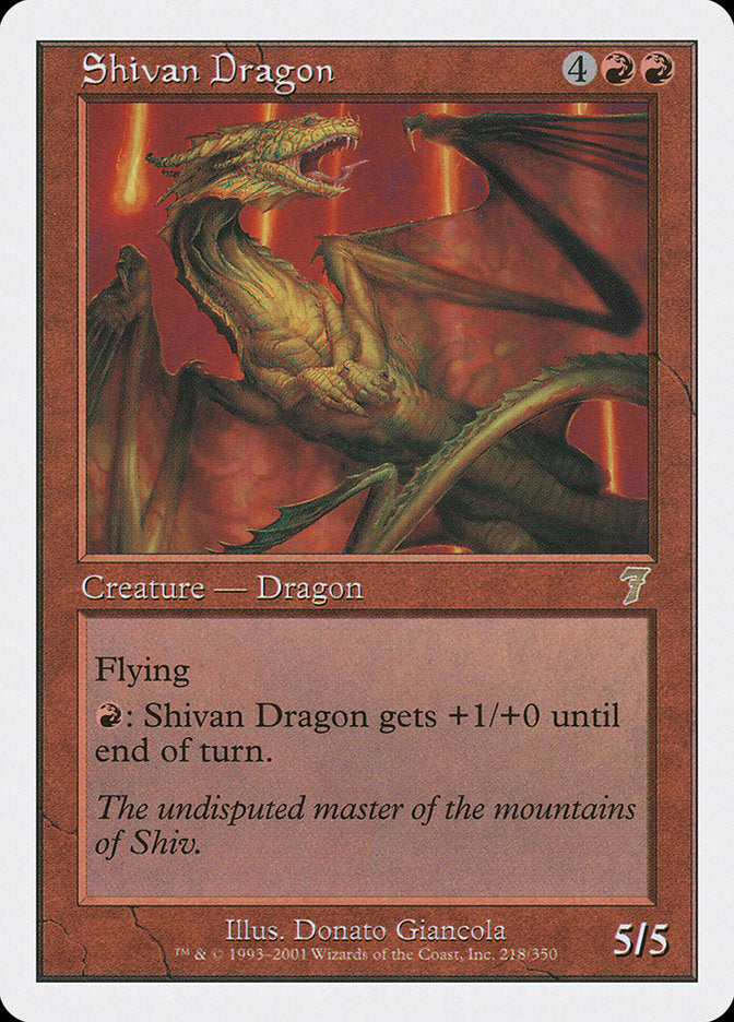 Shivan Dragon [Seventh Edition] | PLUS EV GAMES 