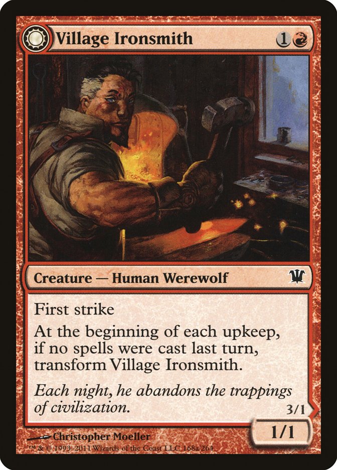 Village Ironsmith // Ironfang [Innistrad] | PLUS EV GAMES 