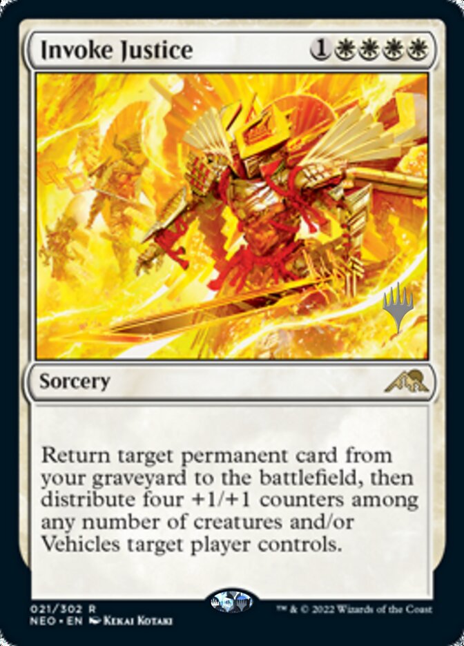 Invoke Justice (Promo Pack) [Kamigawa: Neon Dynasty Promos] | PLUS EV GAMES 