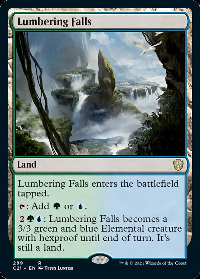 Lumbering Falls [Commander 2021] | PLUS EV GAMES 