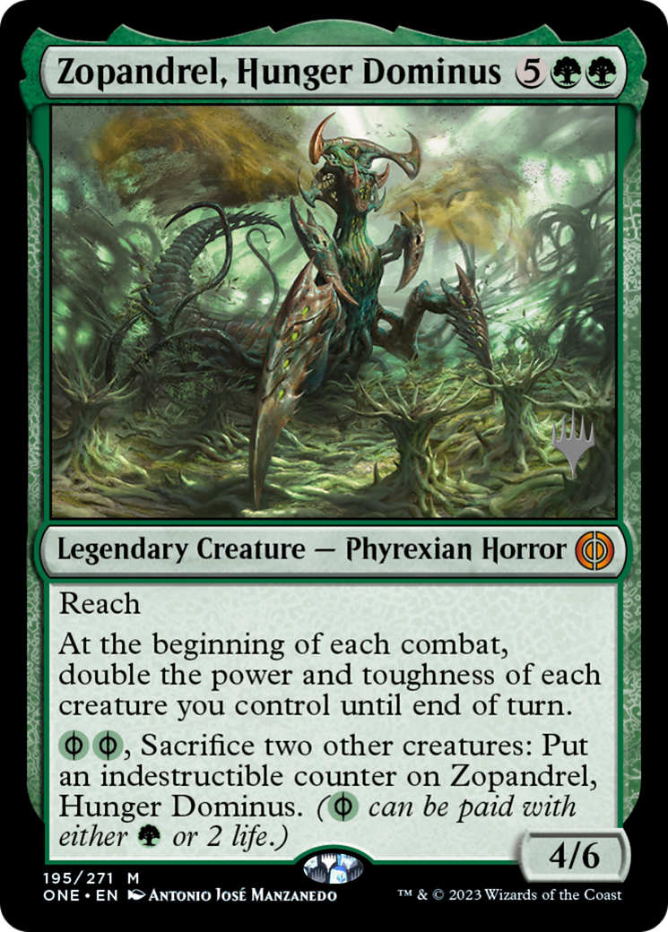 Zopandrel, Hunger Dominus (Promo Pack) [Phyrexia: All Will Be One Promos] | PLUS EV GAMES 