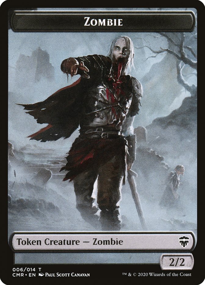 Salamander Warrior // Zombie Token [Commander Legends Tokens] | PLUS EV GAMES 