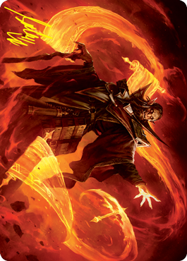 Plargg, Dean of Chaos Art Card (Gold-Stamped Signature) [Strixhaven: School of Mages Art Series] | PLUS EV GAMES 