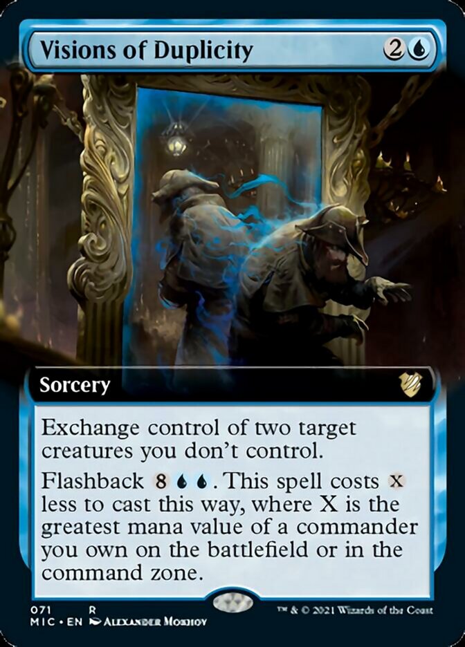 Visions of Duplicity (Extended) [Innistrad: Midnight Hunt Commander] | PLUS EV GAMES 