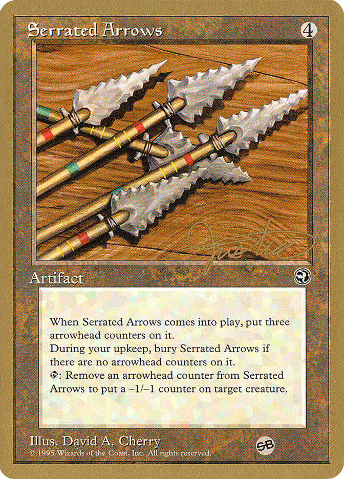 Serrated Arrows (Mark Justice) (SB) [Pro Tour Collector Set] | PLUS EV GAMES 