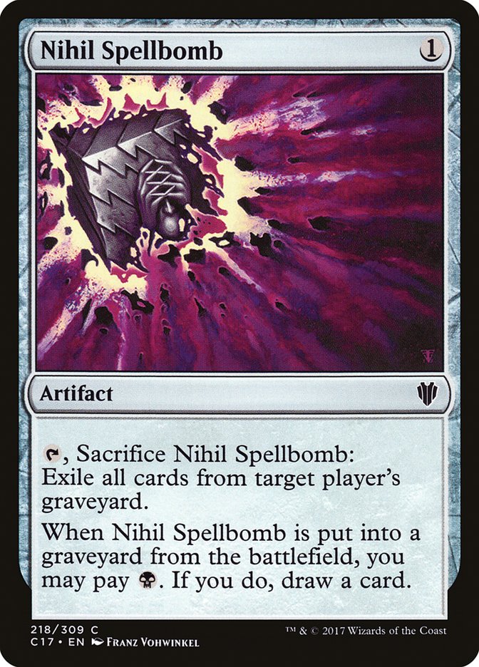 Nihil Spellbomb [Commander 2017] | PLUS EV GAMES 