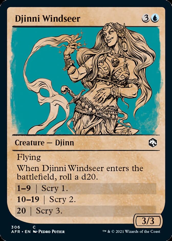 Djinni Windseer (Showcase) [Dungeons & Dragons: Adventures in the Forgotten Realms] | PLUS EV GAMES 