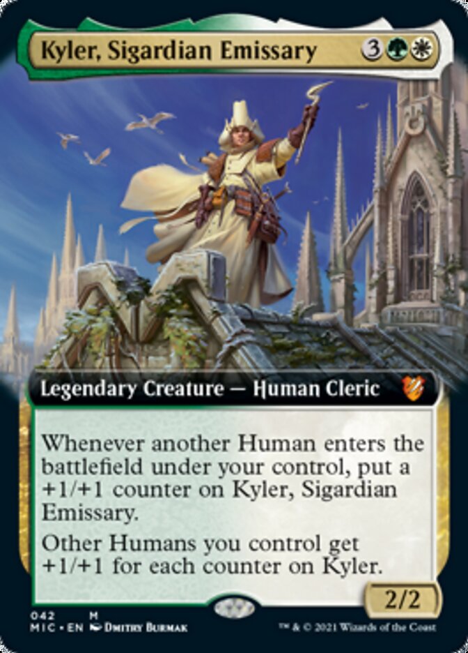 Kyler, Sigardian Emissary (Extended) [Innistrad: Midnight Hunt Commander] | PLUS EV GAMES 