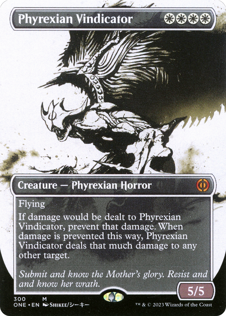 Phyrexian Vindicator (Borderless Ichor) [Phyrexia: All Will Be One] | PLUS EV GAMES 