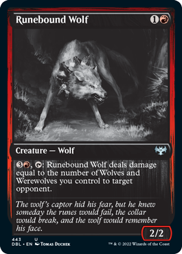 Runebound Wolf [Innistrad: Double Feature] | PLUS EV GAMES 