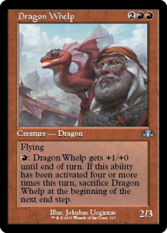 Dragon Whelp (Retro) [Dominaria Remastered] | PLUS EV GAMES 