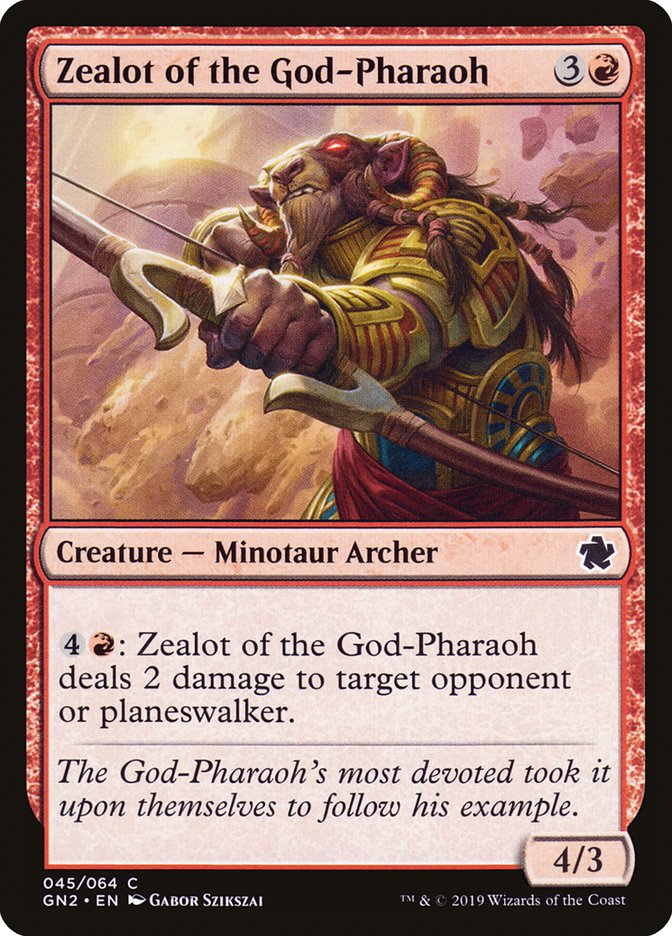 Zealot of the God-Pharaoh [Game Night 2019] | PLUS EV GAMES 