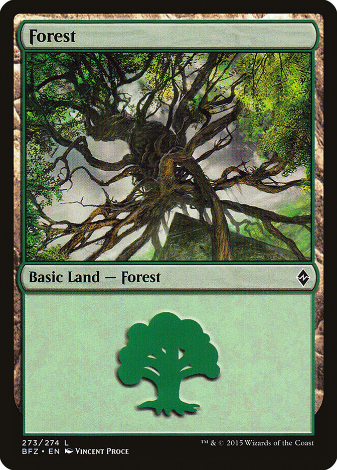 Forest (273a) [Battle for Zendikar] | PLUS EV GAMES 