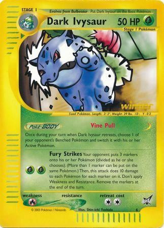 Dark Ivysaur (6) (Winner) (Jumbo Card) [Best of Promos] | PLUS EV GAMES 