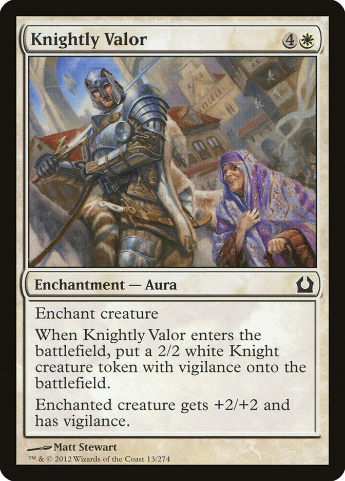 Knightly Valor [Return to Ravnica] | PLUS EV GAMES 