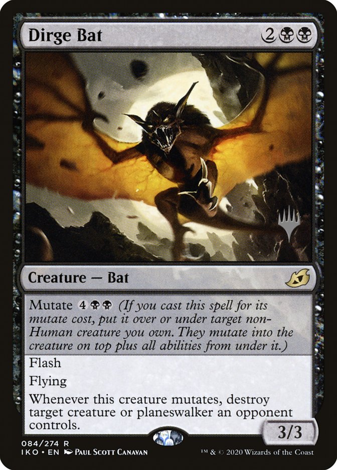 Dirge Bat (Promo Pack) [Ikoria: Lair of Behemoths Promos] | PLUS EV GAMES 