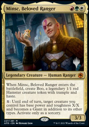 Minsc, Beloved Ranger (Promo Pack) [Dungeons & Dragons: Adventures in the Forgotten Realms Promos] | PLUS EV GAMES 