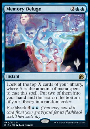 Memory Deluge (Promo Pack) [Innistrad: Midnight Hunt Promos] | PLUS EV GAMES 