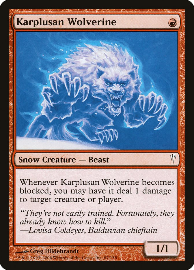 Karplusan Wolverine [Coldsnap] | PLUS EV GAMES 