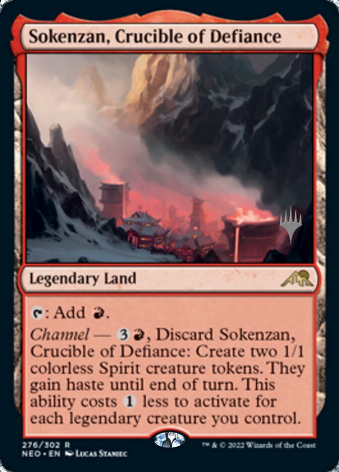 Sokenzan, Crucible of Defiance (Promo Pack) [Kamigawa: Neon Dynasty Promos] | PLUS EV GAMES 