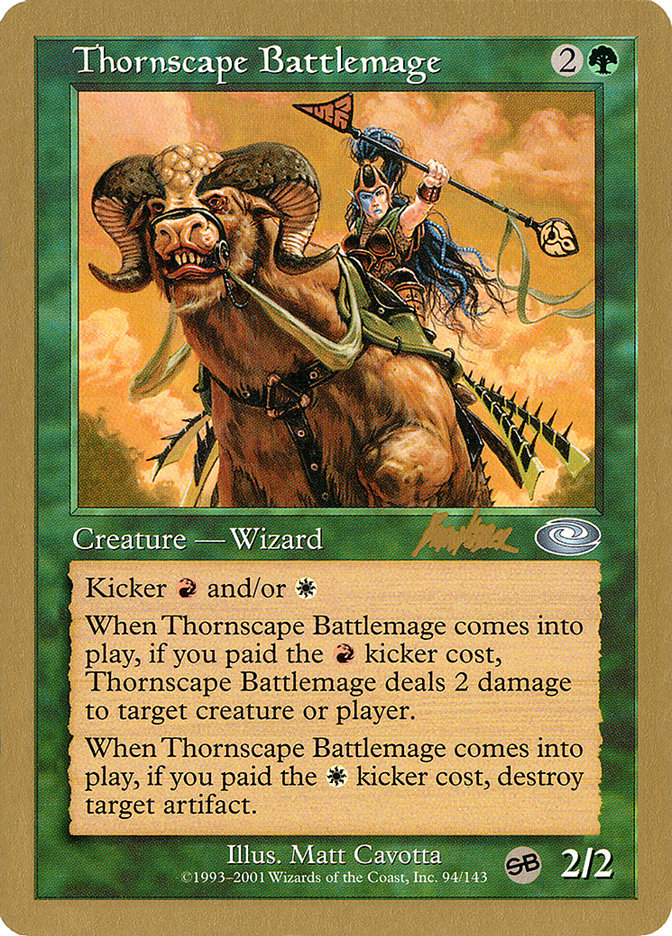 Thornscape Battlemage (Brian Kibler) (SB) [World Championship Decks 2002] | PLUS EV GAMES 