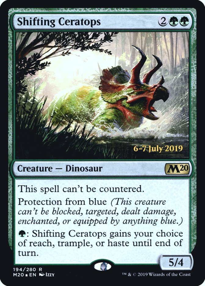 Shifting Ceratops  [Core Set 2020 Prerelease Promos] | PLUS EV GAMES 