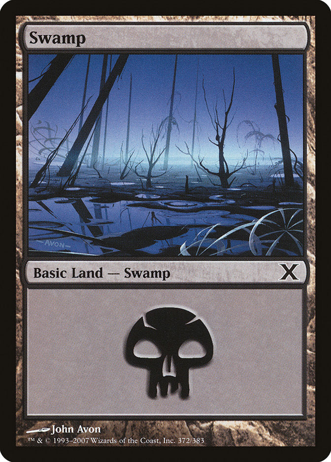 Swamp (372) [Tenth Edition] | PLUS EV GAMES 