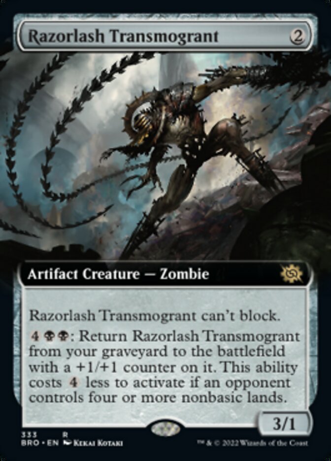 Razorlash Transmogrant (Extended Art) [The Brothers' War] | PLUS EV GAMES 