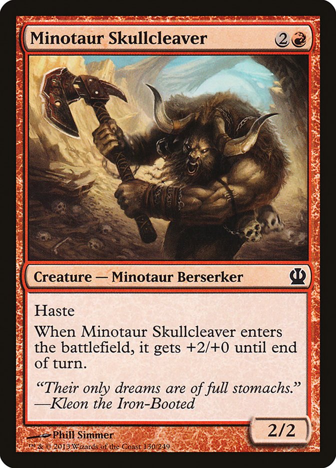 Minotaur Skullcleaver [Theros] | PLUS EV GAMES 