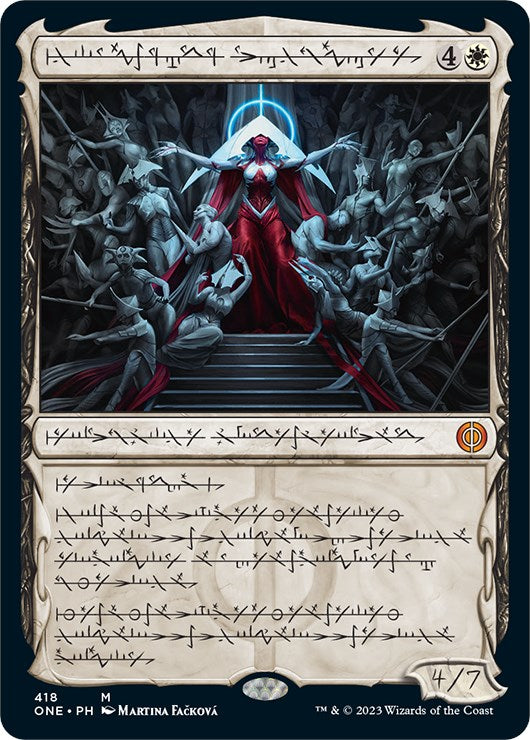 Elesh Norn, Mother of Machines (Phyrexian Step-and-Compleat Foil) [Phyrexia: All Will Be One] | PLUS EV GAMES 