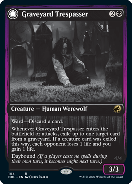 Graveyard Trespasser // Graveyard Glutton [Innistrad: Double Feature] | PLUS EV GAMES 