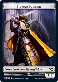 Human Soldier // Tuktuk the Returned Double-sided Token [Double Masters Tokens] | PLUS EV GAMES 