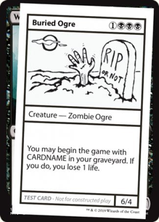 Buried Ogre (2021 Edition) [Mystery Booster Playtest Cards] | PLUS EV GAMES 
