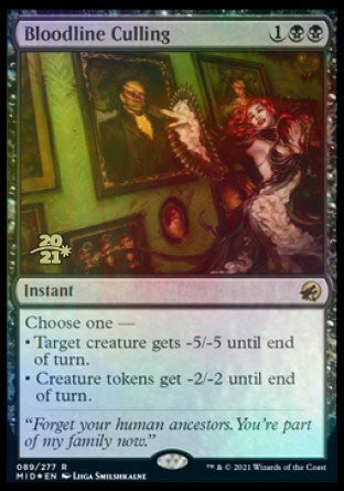 Bloodline Culling [Innistrad: Midnight Hunt Prerelease Promos] | PLUS EV GAMES 