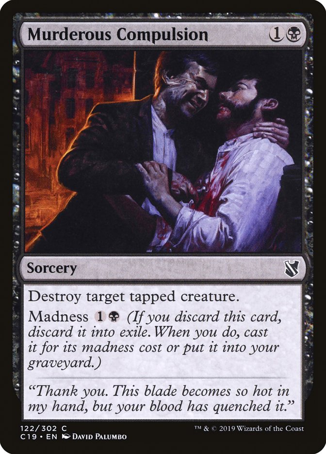 Murderous Compulsion [Commander 2019] | PLUS EV GAMES 