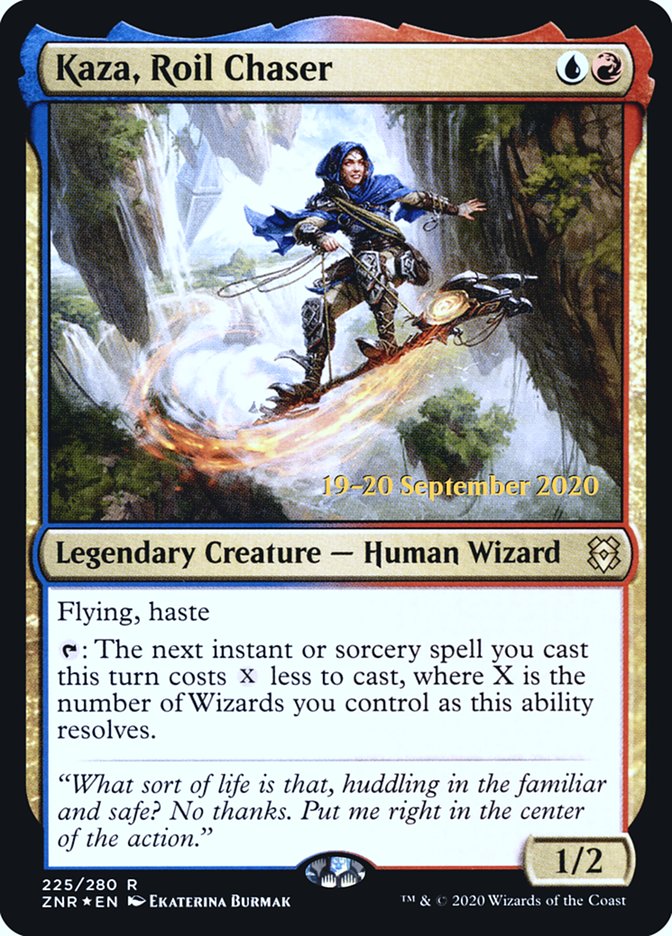 Kaza, Roil Chaser  [Zendikar Rising Prerelease Promos] | PLUS EV GAMES 