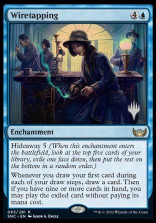 Wiretapping (Promo Pack) [Streets of New Capenna Promos] | PLUS EV GAMES 