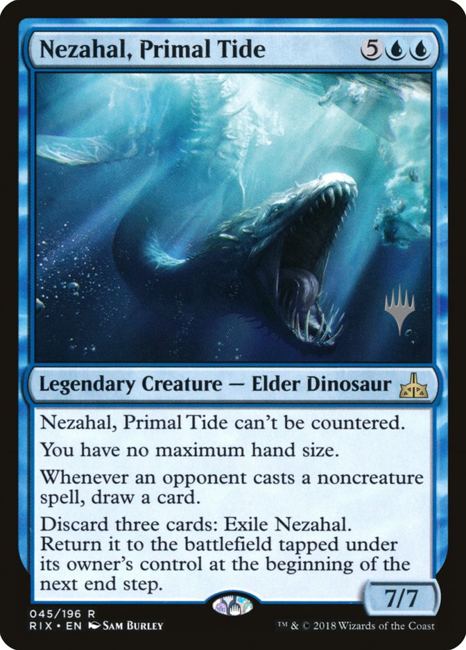 Nezahal, Primal Tide (Promo Pack) [Rivals of Ixalan Promos] | PLUS EV GAMES 