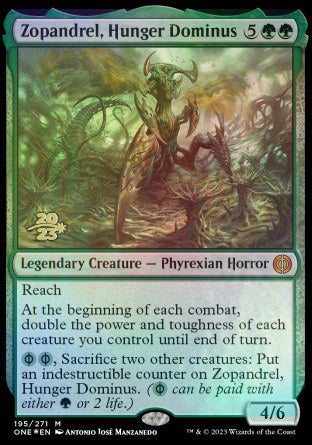 Zopandrel, Hunger Dominus [Phyrexia: All Will Be One Prerelease Promos] | PLUS EV GAMES 