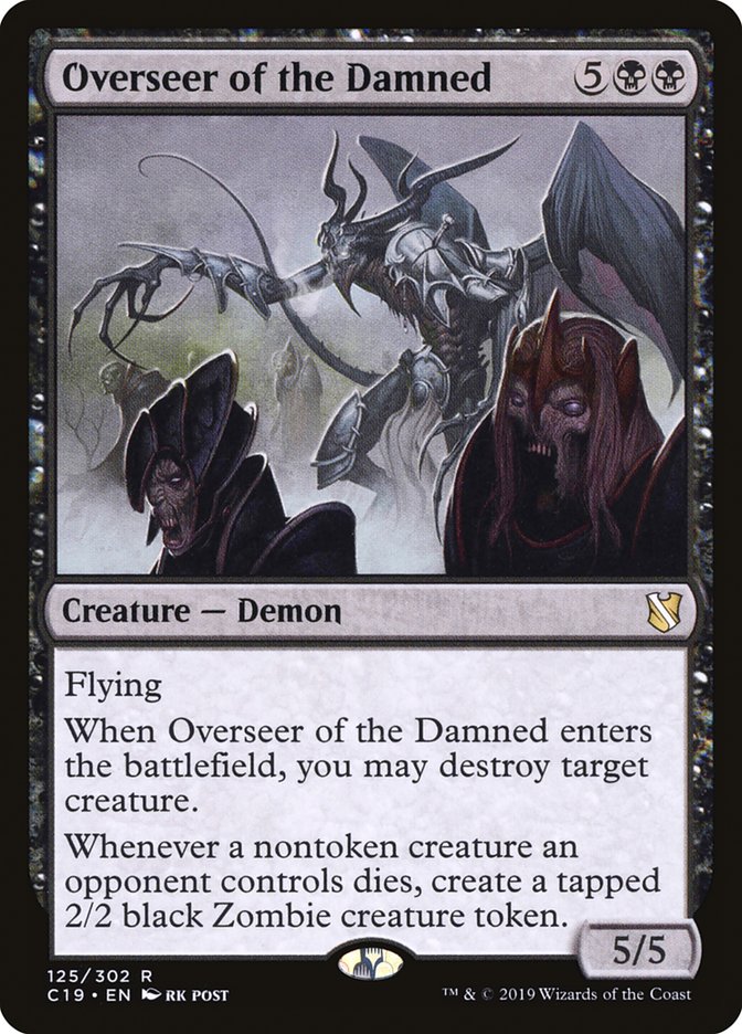 Overseer of the Damned [Commander 2019] | PLUS EV GAMES 