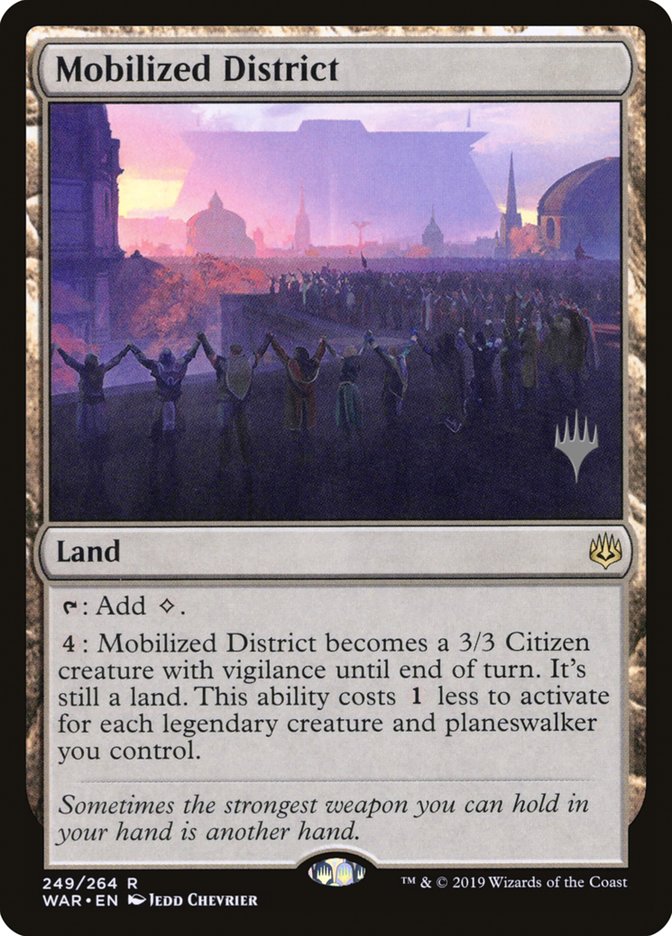 Mobilized District (Promo Pack) [War of the Spark Promos] | PLUS EV GAMES 