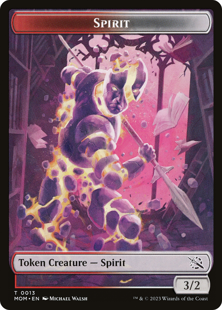 Monk // Spirit (13) Double-Sided Token [March of the Machine Tokens] | PLUS EV GAMES 