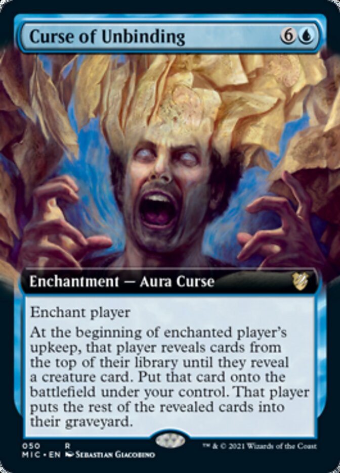 Curse of Unbinding (Extended) [Innistrad: Midnight Hunt Commander] | PLUS EV GAMES 