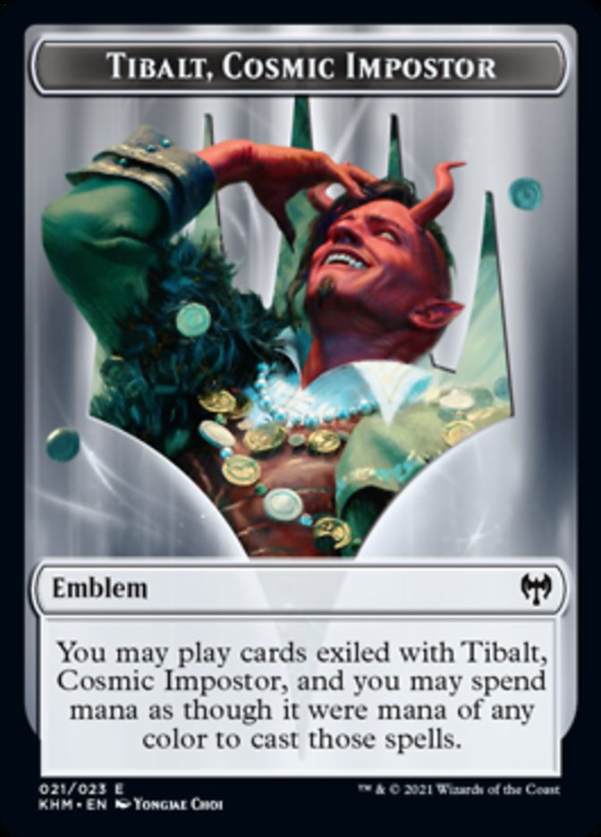 Tibalt, Cosmic Impostor Emblem [Kaldheim Tokens] | PLUS EV GAMES 