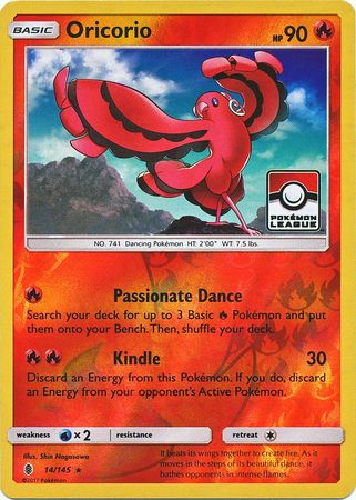 Oricorio (14/145) (League Promo) [Sun & Moon: Guardians Rising] | PLUS EV GAMES 