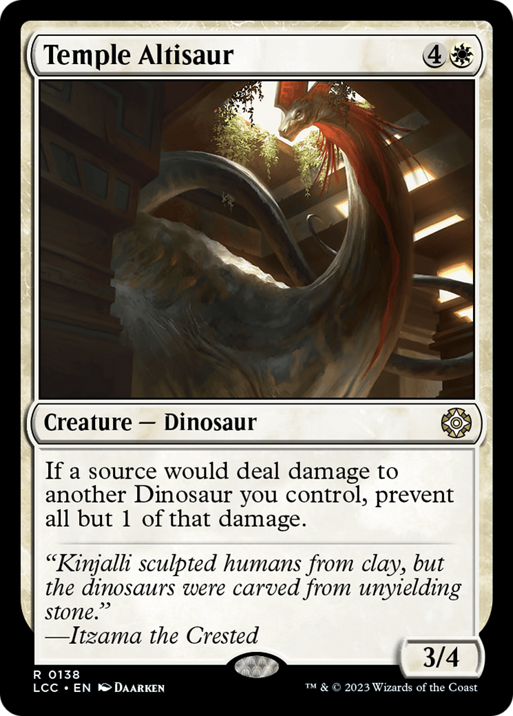 Temple Altisaur [The Lost Caverns of Ixalan Commander] | PLUS EV GAMES 