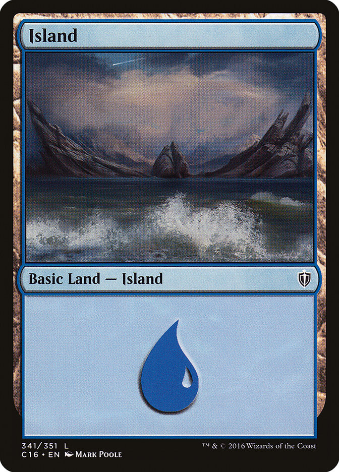 Island (341) [Commander 2016] | PLUS EV GAMES 