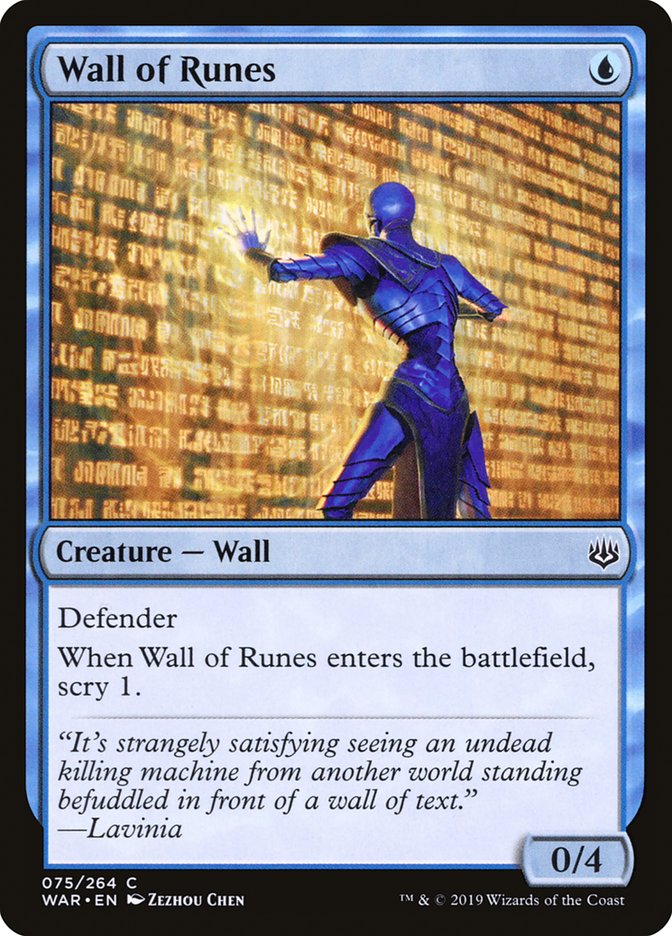 Wall of Runes [War of the Spark] | PLUS EV GAMES 