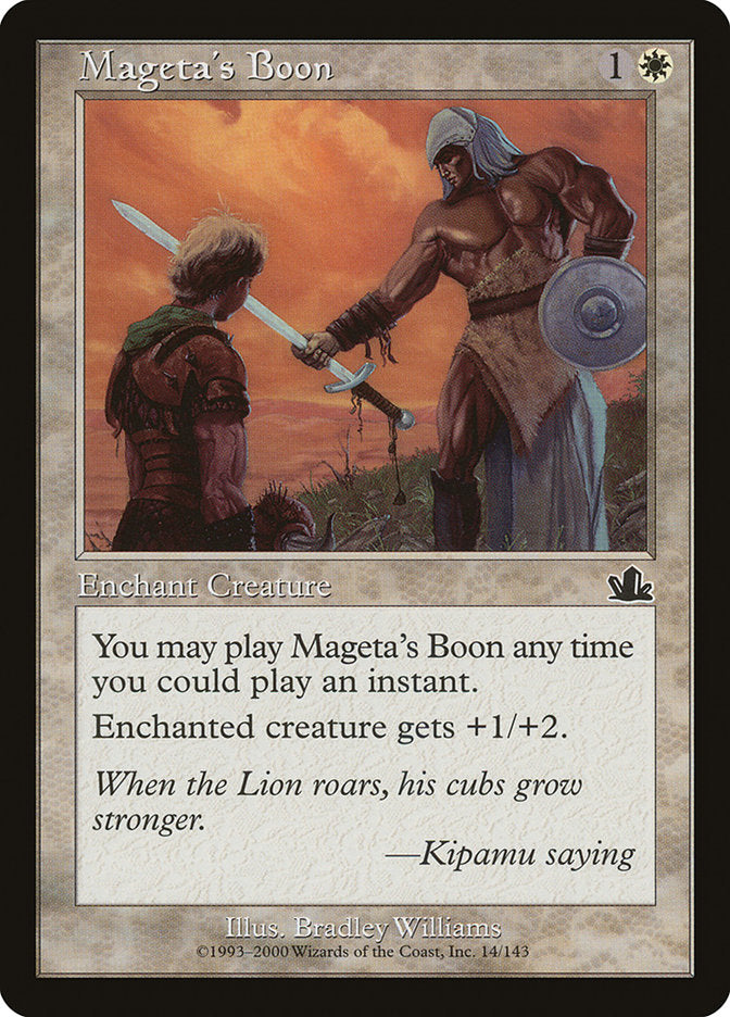 Mageta's Boon [Prophecy] | PLUS EV GAMES 