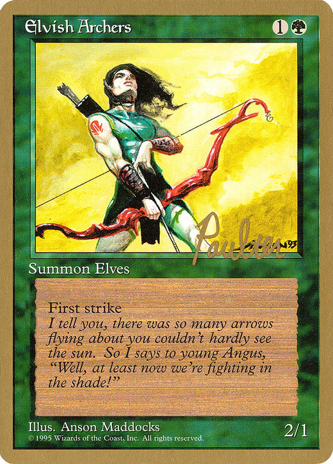 Elvish Archers (Preston Poulter) [Pro Tour Collector Set] | PLUS EV GAMES 